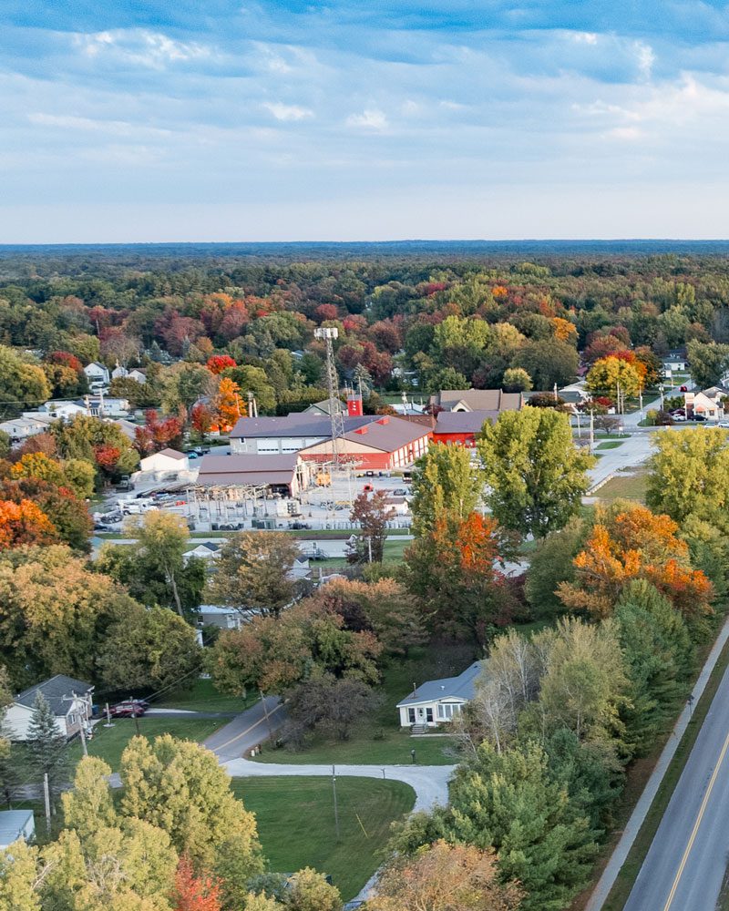 View of Main Street in St Albans at Dusk