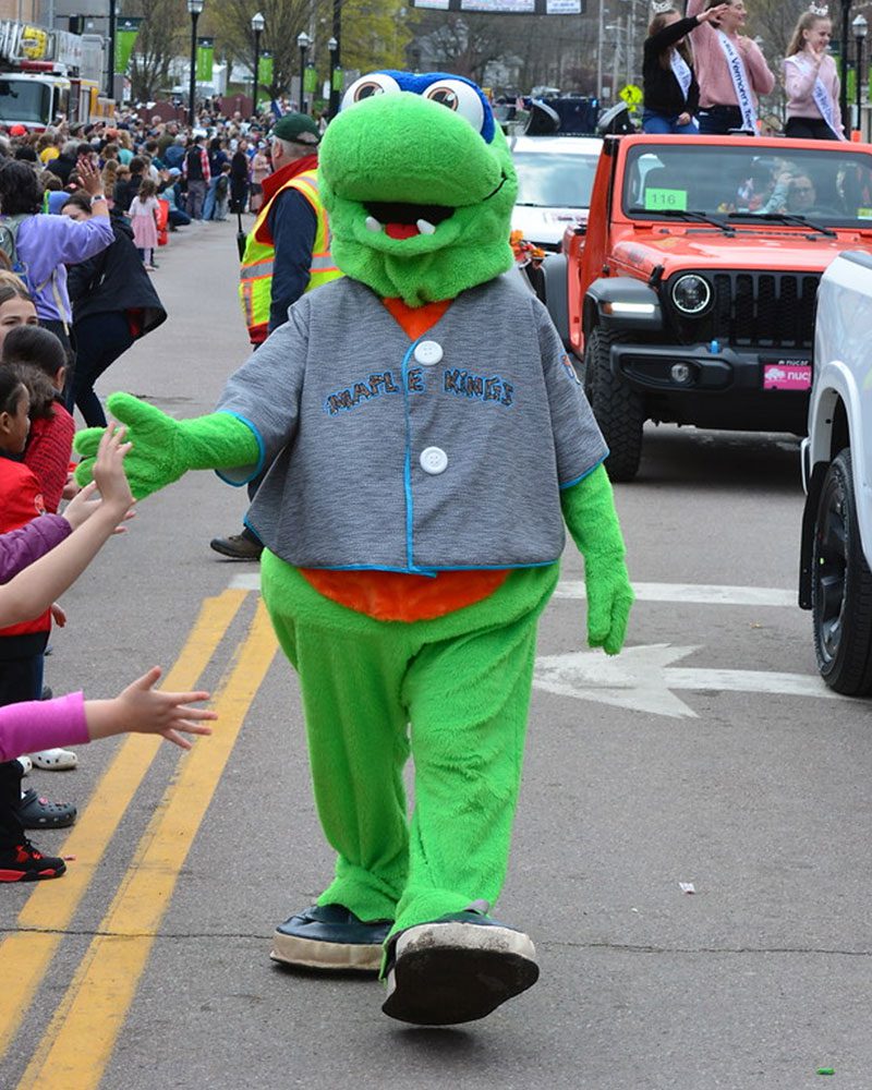 Champ in the Maple Festival Parade