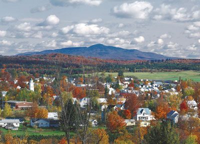 Aerial view of Enosburgh