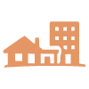 Orange Housing Icon
